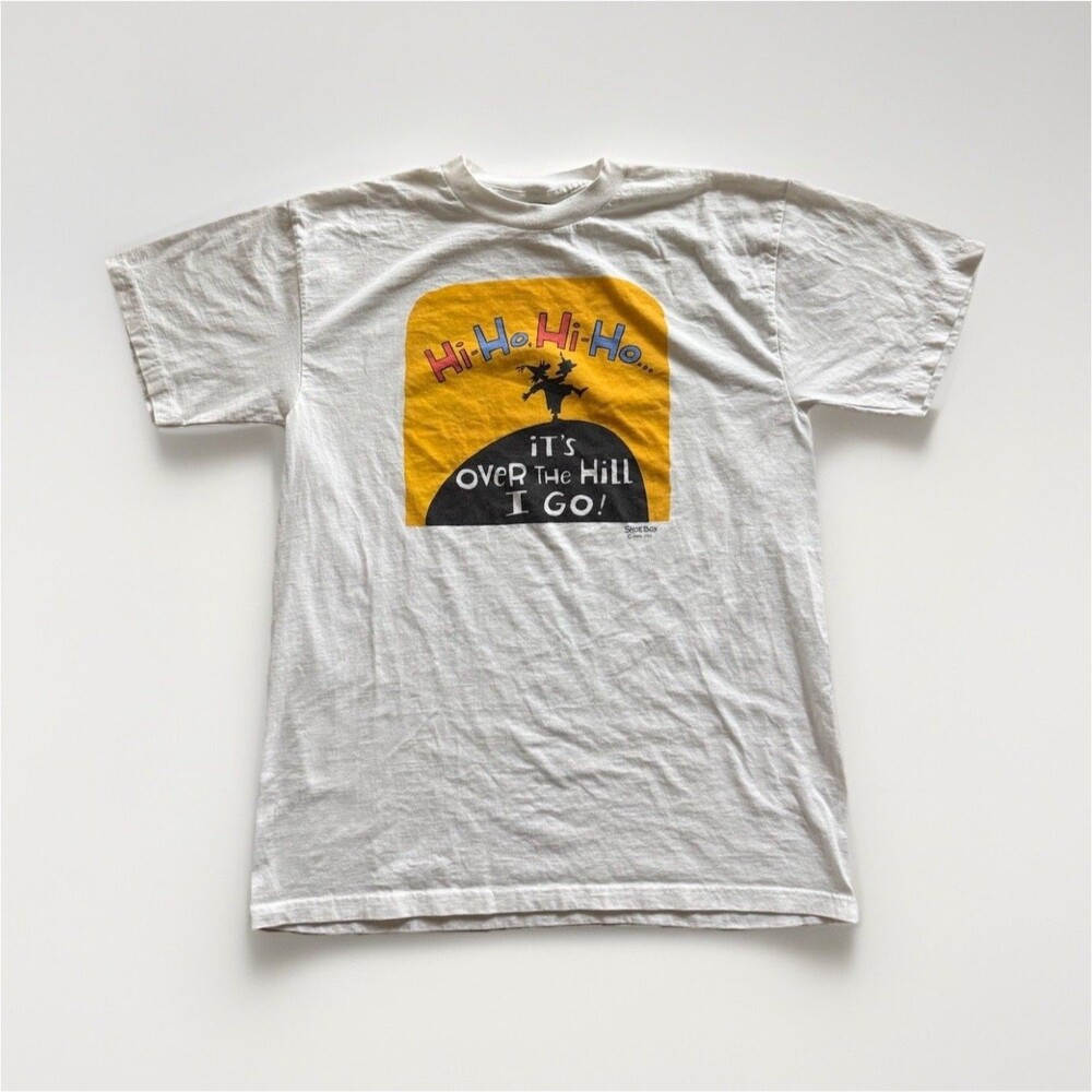 Vintage Y2K Silver Mountain Sportswear Shoebox Greetings Graphic Tee - L